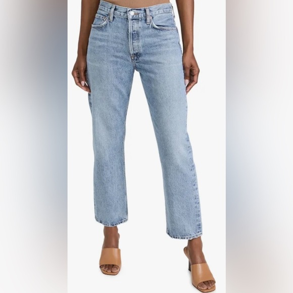 Agolde Women's Straight Leg Jeans - Wyman Low Slung Vintage Straight - Picture 8 of 9